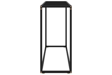 Konsolipöytä musta 100x35x75 cm karkaistu lasi - Huonekalut - Pöytä & ruokailuryhmä - Apupöytä & sivupöytä - Konsolipöytä