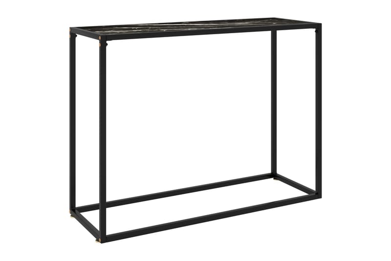 Konsolipöytä musta 100x35x75 cm karkaistu lasi - Huonekalut - Pöytä & ruokailuryhmä - Apupöytä & sivupöytä - Konsolipöytä