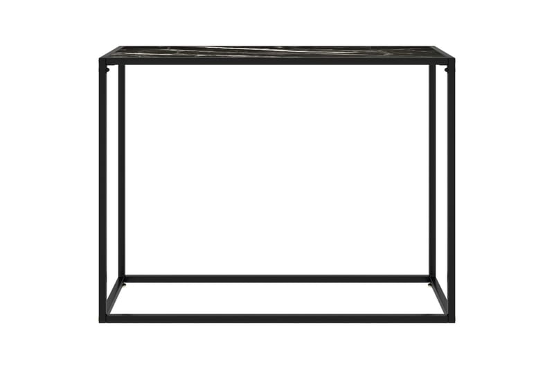 Konsolipöytä musta 100x35x75 cm karkaistu lasi - Huonekalut - Pöytä & ruokailuryhmä - Apupöytä & sivupöytä - Konsolipöytä
