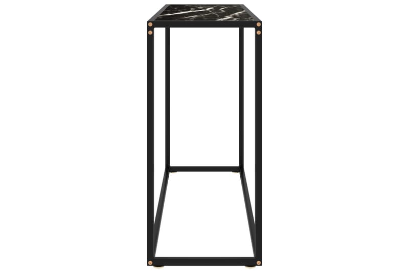 Konsolipöytä musta 100x35x75 cm karkaistu lasi - Huonekalut - Pöytä & ruokailuryhmä - Apupöytä & sivupöytä - Konsolipöytä