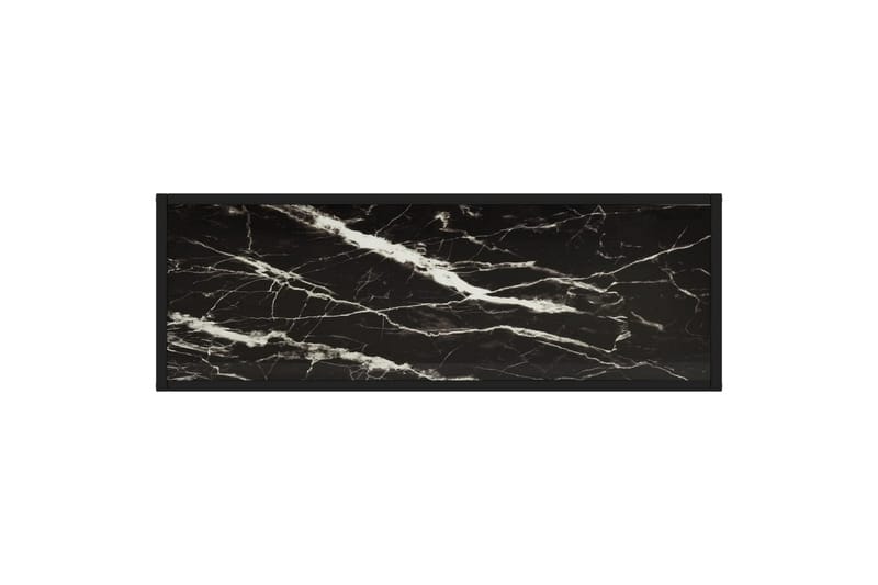 Konsolipöytä musta 100x35x75 cm karkaistu lasi - Huonekalut - Pöytä & ruokailuryhmä - Apupöytä & sivupöytä - Konsolipöytä