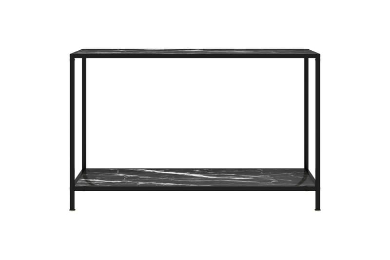 Konsolipöytä musta 120x35x75 cm karkaistu lasi - Musta - Huonekalut - Pöytä & ruokailuryhmä - Apupöytä & sivupöytä - Konsolipöytä