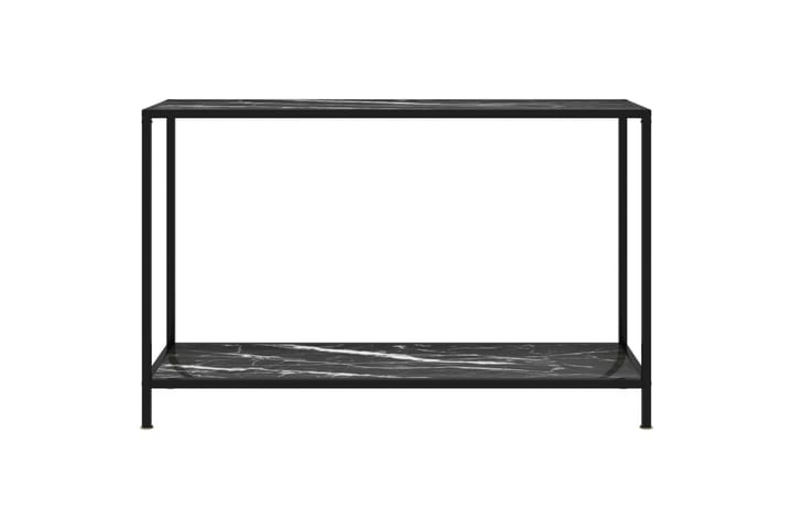 Konsolipöytä musta 120x35x75 cm karkaistu lasi - Musta - Konsolipöytä - Eteispöytä