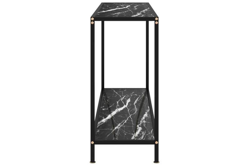 Konsolipöytä musta 120x35x75 cm karkaistu lasi - Musta - Huonekalut - Pöytä & ruokailuryhmä - Apupöytä & sivupöytä - Konsolipöytä
