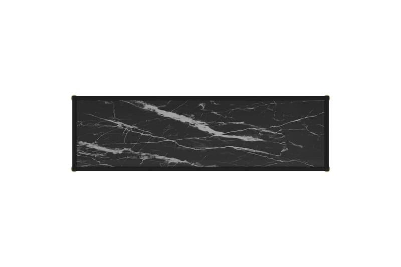 Konsolipöytä musta 120x35x75 cm karkaistu lasi - Musta - Huonekalut - Pöytä & ruokailuryhmä - Apupöytä & sivupöytä - Konsolipöytä