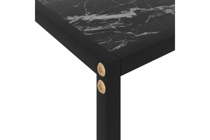 Konsolipöytä musta 120x35x75 cm karkaistu lasi - Musta - Konsolipöytä - Eteispöytä
