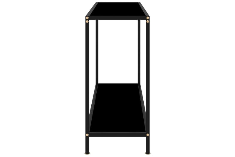 Konsolipöytä musta 120x35x75 cm karkaistu lasi - Musta - Huonekalut - Pöytä & ruokailuryhmä - Apupöytä & sivupöytä - Konsolipöytä