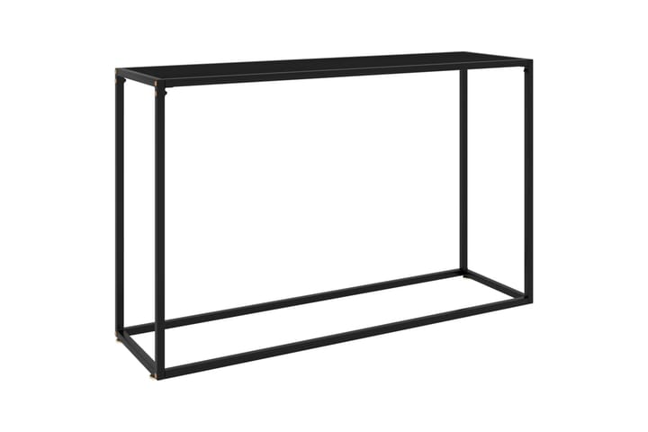 Konsolipöytä musta 120x35x75 cm karkaistu lasi - Konsolipöytä - Eteispöytä
