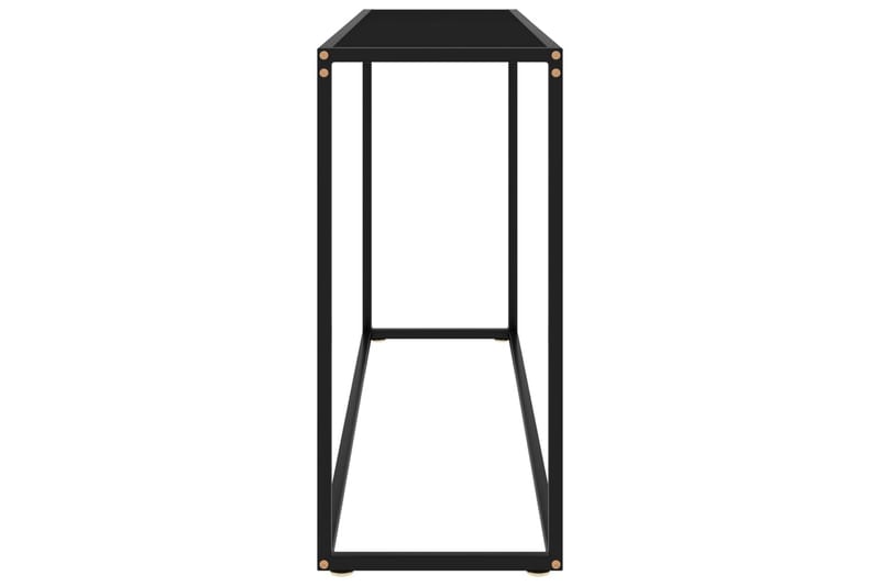 Konsolipöytä musta 120x35x75 cm karkaistu lasi - Huonekalut - Pöytä & ruokailuryhmä - Apupöytä & sivupöytä - Konsolipöyt�ä