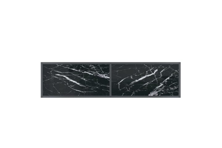 Konsolipöytä musta 140x35x75,5 cm karkaistu lasi - Musta - Konsolipöytä - Eteispöytä