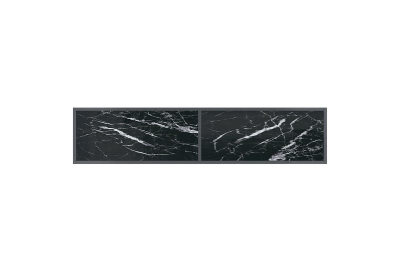 Konsolipöytä musta 160x35x75,5 cm karkaistu lasi - Musta - Huonekalut - Pöytä & ruokailuryhmä - Apupöytä & sivupöytä - Konsolipöytä