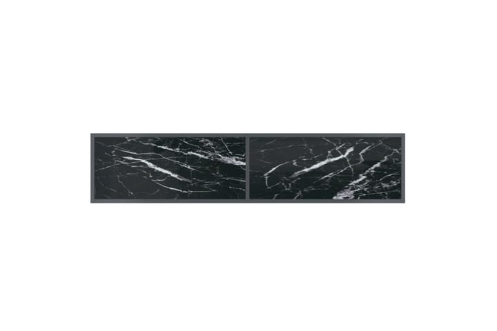 Konsolipöytä musta 160x35x75,5 cm karkaistu lasi - Musta - Konsolipöytä - Eteispöytä
