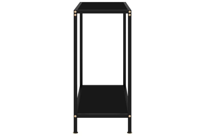 Konsolipöytä musta 60x35x75 cm karkaistu lasi - Musta - Konsolipöytä - Eteispöytä