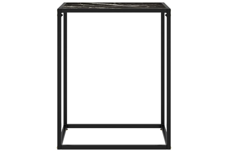 Konsolipöytä musta 60x35x75 cm karkaistu lasi - Huonekalut - Pöytä & ruokailuryhmä - Apupöytä & sivupöytä - Konsolipöytä