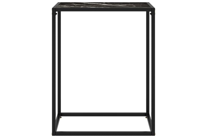 Konsolipöytä musta 60x35x75 cm karkaistu lasi - Konsolipöytä - Eteispöytä