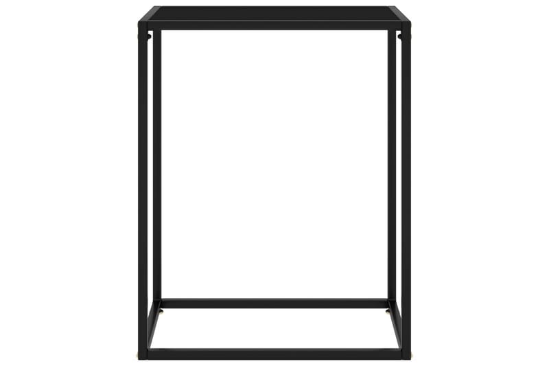 Konsolipöytä musta 60x35x75 cm karkaistu lasi - Huonekalut - Pöytä & ruokailuryhmä - Apupöytä & sivupöytä - Konsolipöytä