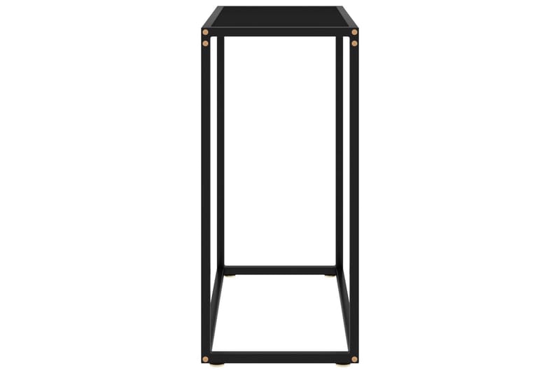 Konsolipöytä musta 60x35x75 cm karkaistu lasi - Huonekalut - Pöytä & ruokailuryhmä - Apupöytä & sivupöytä - Konsolipöytä