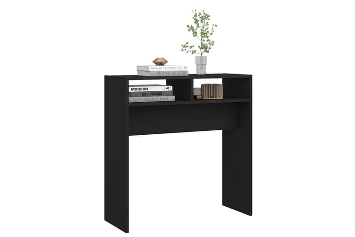 Konsolipöytä musta 78x30x80 cm lastulevy - Konsolipöytä - Eteispöytä
