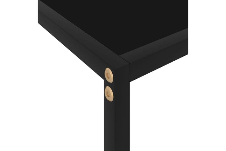 Konsolipöytä musta 80x35x75 cm karkaistu lasi - Musta - Konsolipöytä - Eteispöytä