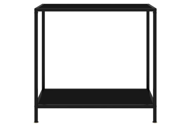 Konsolipöytä musta 80x35x75 cm karkaistu lasi - Musta - Huonekalut - Pöytä & ruokailuryhmä - Apupöytä & sivupöytä - Konsolipöytä