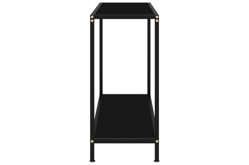Konsolipöytä musta 80x35x75 cm karkaistu lasi - Musta - Huonekalut - Pöytä & ruokailuryhmä - Apupöytä & sivupöytä - Konsolipöytä