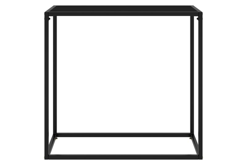 Konsolipöytä musta 80x35x75 cm karkaistu lasi - Huonekalut - Pöytä & ruokailuryhmä - Apupöytä & sivupöytä - Konsolipöytä