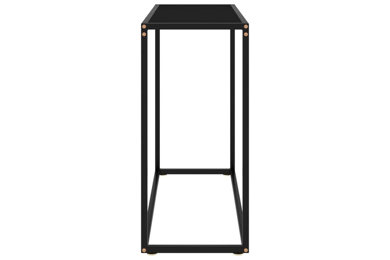 Konsolipöytä musta 80x35x75 cm karkaistu lasi - Huonekalut - Pöytä & ruokailuryhmä - Apupöytä & sivupöytä - Konsolipöytä