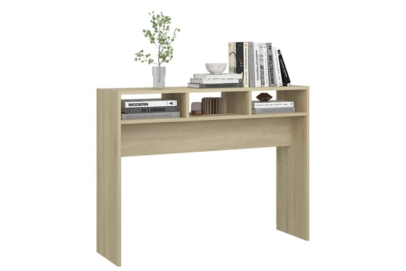 Konsolipöytä Sonoma-tammi 105x30x80 cm lastulevy - Huonekalut - Pöytä & ruokailuryhmä - Apupöytä & sivupöytä - Konsolipöytä