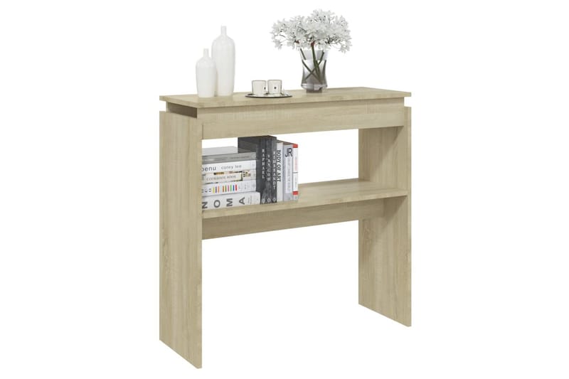 Konsolipöytä Sonoma-tammi 80x30x80 cm lastulevy - Ruskea - Huonekalut - Pöytä & ruokailuryhmä - Apupöytä & sivupöytä - Konsolipöytä