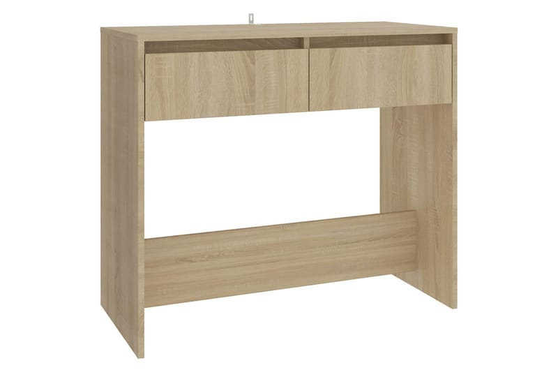Konsolipöytä Sonoma-tammi 89x41x76,5 cm teräs - Beige - Huonekalut - Pöytä & ruokailuryhmä - Apupöytä & sivupöytä - Konsolipöytä