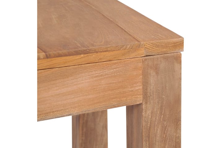 Konsolipöytä tiikki luonnollinen viimeistely 110x35x76 cm - Ruskea - Konsolipöytä - Eteispöytä