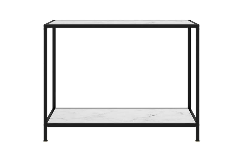 Konsolipöytä valkoinen 100x35x75 cm karkaistu lasi - Valkoinen - Huonekalut - Pöytä & ruokailuryhmä - Apupöytä & sivupöytä - Konsolipöytä