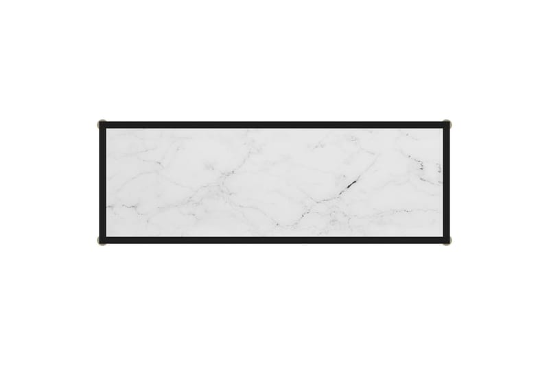 Konsolipöytä valkoinen 100x35x75 cm karkaistu lasi - Valkoinen - Huonekalut - Pöytä & ruokailuryhmä - Apupöytä & sivupöytä - Konsolipöytä