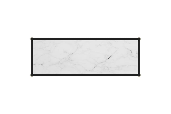 Konsolipöytä valkoinen 100x35x75 cm karkaistu lasi - Valkoinen - Konsolipöytä - Eteispöytä