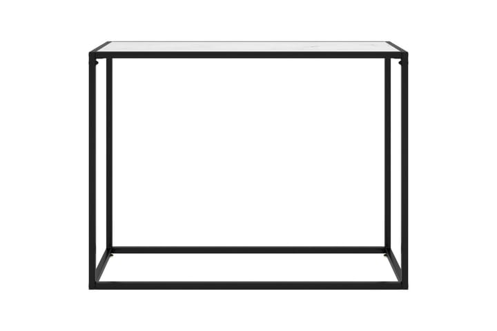 Konsolipöytä valkoinen 100x35x75 cm karkaistu lasi - Konsolipöytä - Eteispöytä