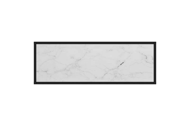 Konsolipöytä valkoinen 100x35x75 cm karkaistu lasi - Huonekalut - Pöytä & ruokailuryhmä - Apupöytä & sivupöytä - Konsolipöytä