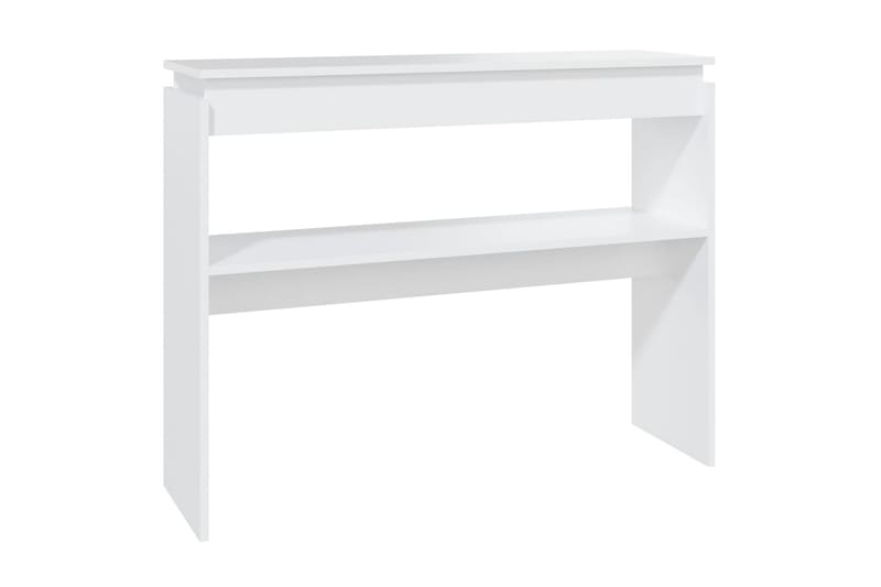 Konsolipöytä valkoinen 102x30x80 cm lastulevy - Valkoinen - Huonekalut - Pöytä & ruokailuryhmä - Apupöytä & sivupöytä - Konsolipöytä