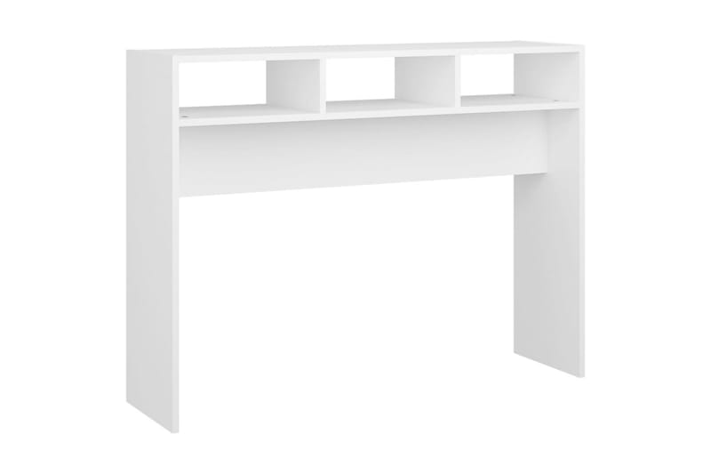 Konsolipöytä valkoinen 105x30x80 cm lastulevy - Huonekalut - Pöytä & ruokailuryhmä - Apupöytä & sivupöytä - Konsolipöytä