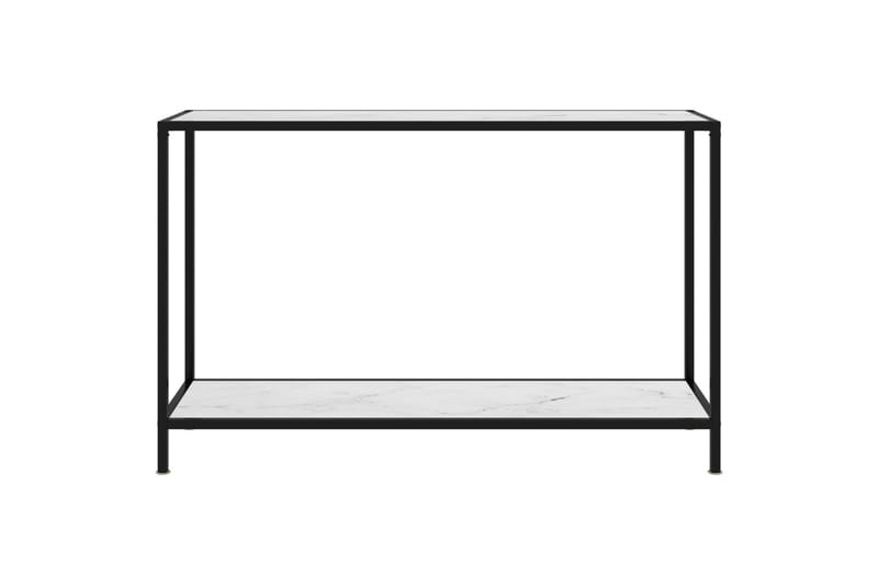 Konsolipöytä valkoinen 120x35x75 cm karkaistu lasi - Valkoinen - Huonekalut - Pöytä & ruokailuryhmä - Apupöytä & sivupöytä - Konsolipöytä