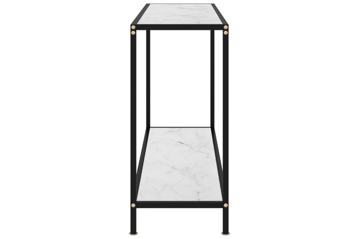 Konsolipöytä valkoinen 120x35x75 cm karkaistu lasi - Valkoinen - Konsolipöytä - Eteispöytä