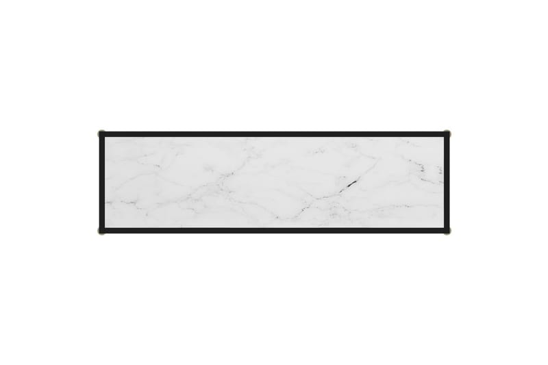 Konsolipöytä valkoinen 120x35x75 cm karkaistu lasi - Valkoinen - Huonekalut - Pöytä & ruokailuryhmä - Apupöytä & sivupöytä - Konsolipöytä