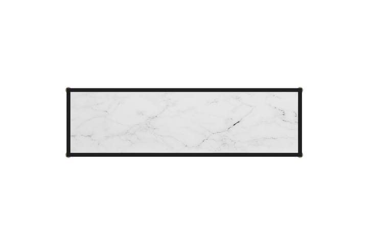 Konsolipöytä valkoinen 120x35x75 cm karkaistu lasi - Valkoinen - Konsolipöytä - Eteispöytä