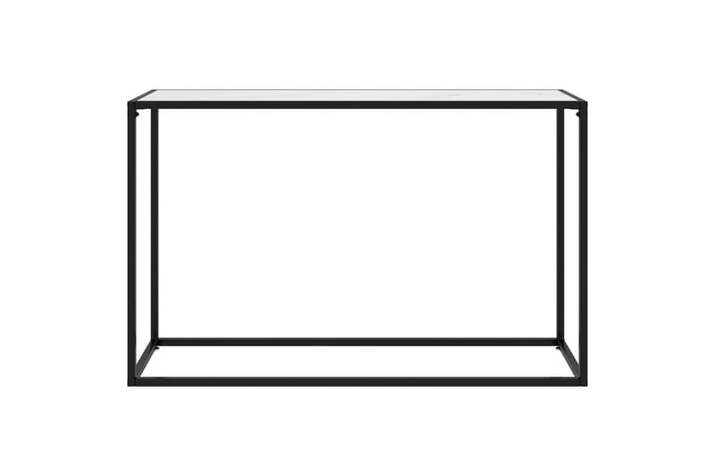 Konsolipöytä valkoinen 120x35x75 cm karkaistu lasi - Huonekalut - Pöytä & ruokailuryhmä - Apupöytä & sivupöytä - Konsolipöytä
