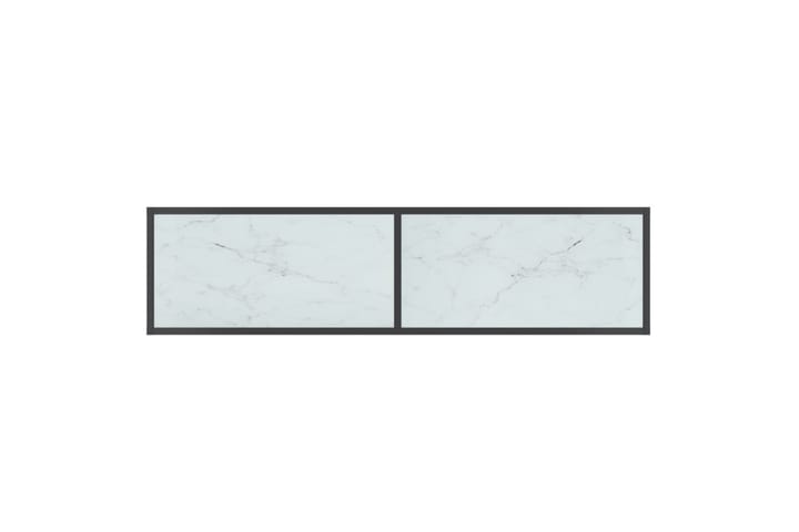 Konsolipöytä valkoinen 140x35x75,5 cm karkaistu lasi - Valkoinen - Konsolipöytä - Eteispöytä