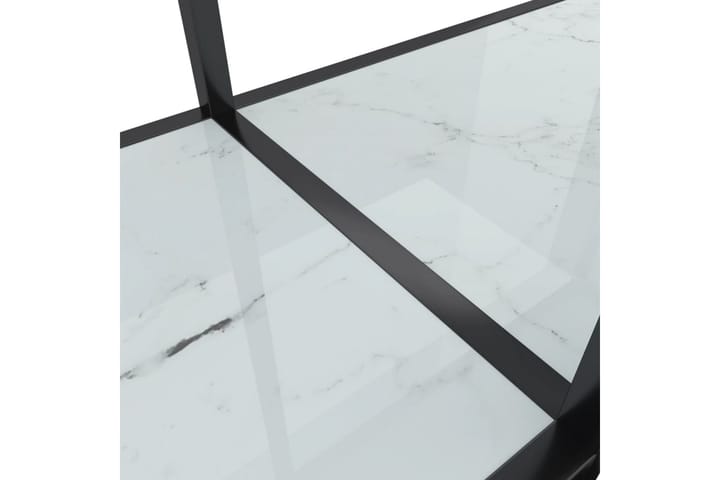 Konsolipöytä valkoinen 140x35x75,5 cm karkaistu lasi - Valkoinen - Konsolipöytä - Eteispöytä