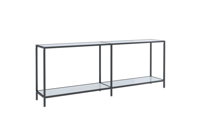Konsolipöytä valkoinen 200x35x75,5 cm karkaistu lasi - Valkoinen - Huonekalut - Pöytä & ruokailuryhmä - Apupöytä & sivupöytä - Konsolipöytä