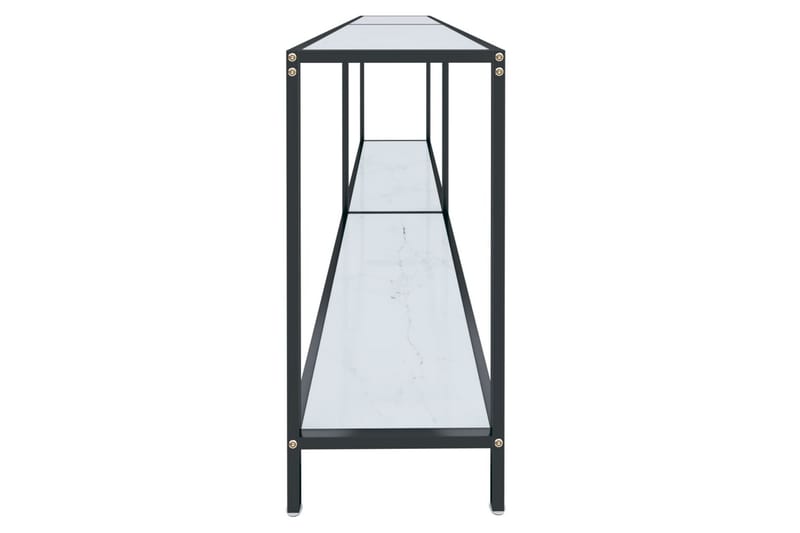 Konsolipöytä valkoinen 200x35x75,5 cm karkaistu lasi - Valkoinen - Huonekalut - Pöytä & ruokailuryhmä - Apupöytä & sivupöytä - Konsolipöytä