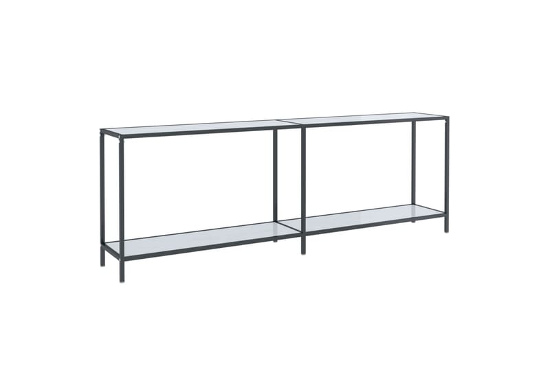 Konsolipöytä valkoinen 220x35x75,5 cm karkaistu lasi - Valkoinen - Huonekalut - Pöytä & ruokailuryhmä - Apupöytä & sivupöytä - Konsolipöytä