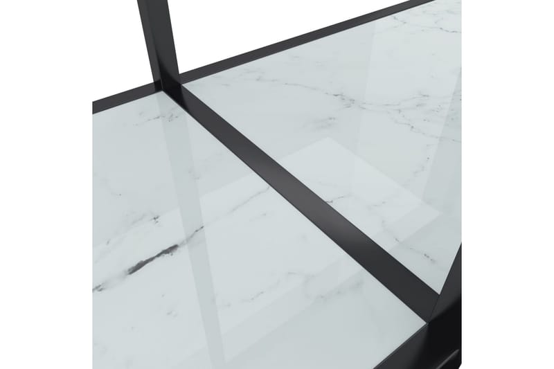 Konsolipöytä valkoinen 220x35x75,5 cm karkaistu lasi - Valkoinen - Huonekalut - Pöytä & ruokailuryhmä - Apupöytä & sivupöytä - Konsolipöytä