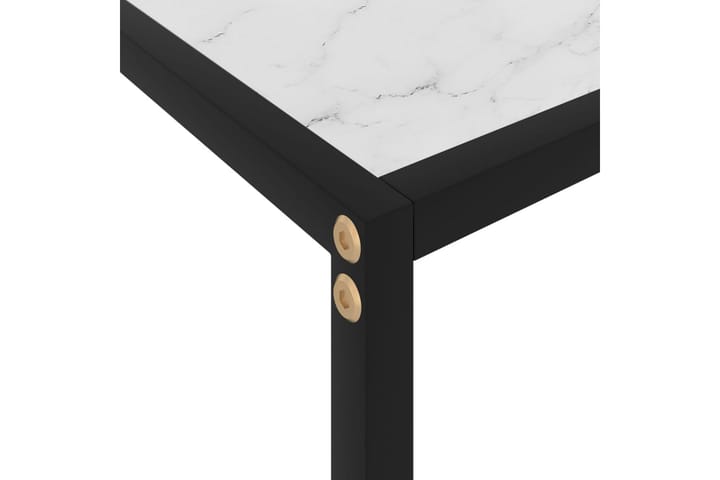 Konsolipöytä valkoinen 60x35x75 cm karkaistu lasi - Valkoinen - Konsolipöytä - Eteispöytä
